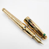 S.T. DuPont Pharoah Limited Edition Fountain Pen - Medium 18kt Gold Nib - MINT - EXQUISITE!