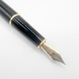 Montblanc Classique #144 Black Resin Fountain Pen - Fine 14kt Gold Nib