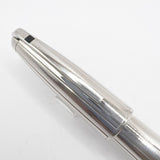 S. T. Dupont Orpheo (Largest Size) Palladium Plated Fountain Pen -  Fine 18kt Gold Nib