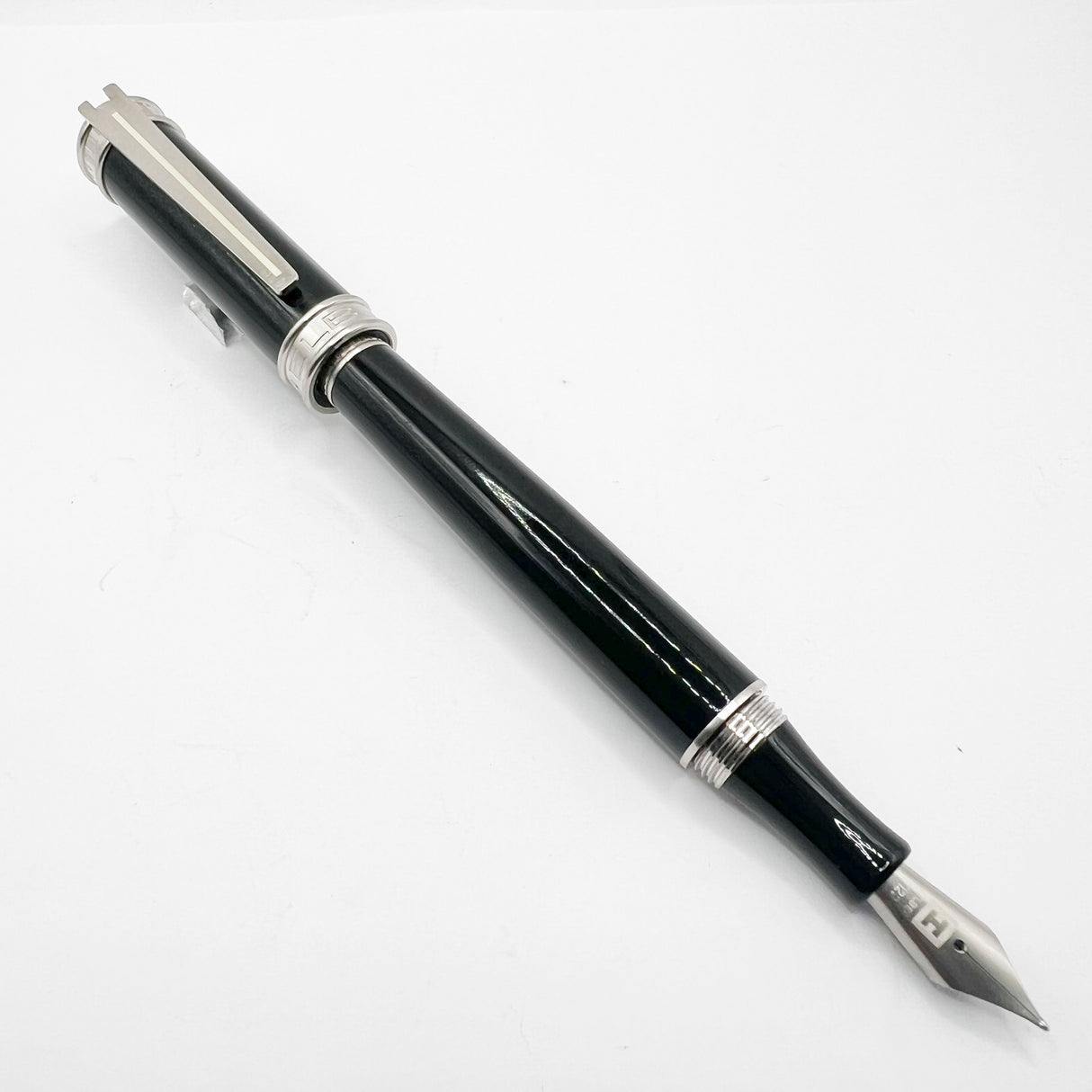 Edelberg (Swiss) Tachys Large Fountain Pen - Semi-Flexible Titanium Fine Nib