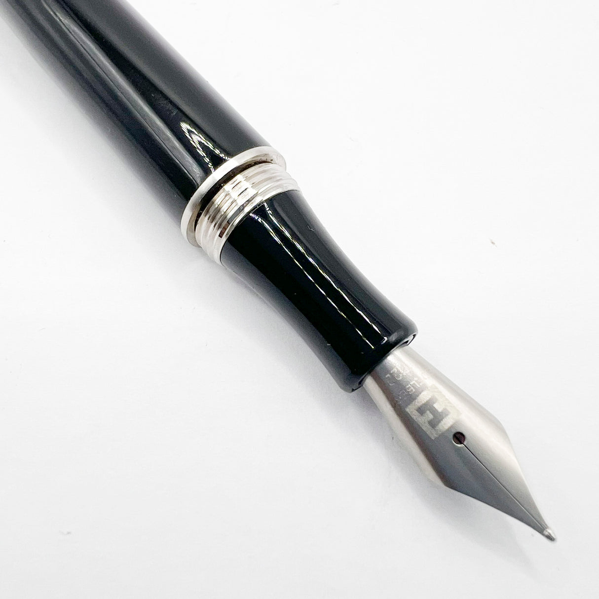 Edelberg (Swiss) Tachys Large Fountain Pen - Semi-Flexible Titanium Fine Nib