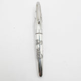 Pilot Sterling Silver Dragon Fountain Pen - Medium 18kt Gold Nib