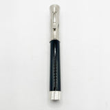 Graf von Faber Castell Intuition Fountain Pen - Chrome Cap/Black Smooth Resin Barrel - Fine 18kt Gold Nib