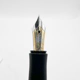Graf von Faber Castell Platinum-Plated Classic Fountain Pen -  Fine 18kt Gold Nib