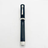 Graf von Faber Castell Intuition Fountain Pen - Black Smooth Resin  Cap/Black Fluted Resin Barrel - Fine 18kt Gold Nib