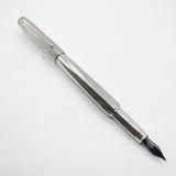 Caran D'ache RNX.316 Lazer Engraved Stainless Steel Fountain Pen -  PVD Blackened Stainless Steel Fine Nib