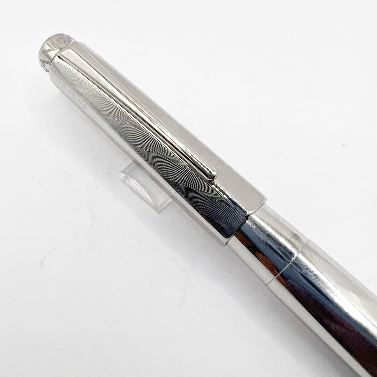 Caran D'ache RNX.316 Lazer Engraved Stainless Steel Fountain Pen -  PVD Blackened Stainless Steel Fine Nib