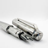 Caran D'ache RNX.316 Lazer Engraved Stainless Steel Fountain Pen -  PVD Blackened Stainless Steel Fine Nib