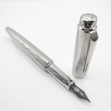 Caran D'ache RNX.316 Lazer Engraved Stainless Steel Fountain Pen -  PVD Blackened Stainless Steel Fine Nib
