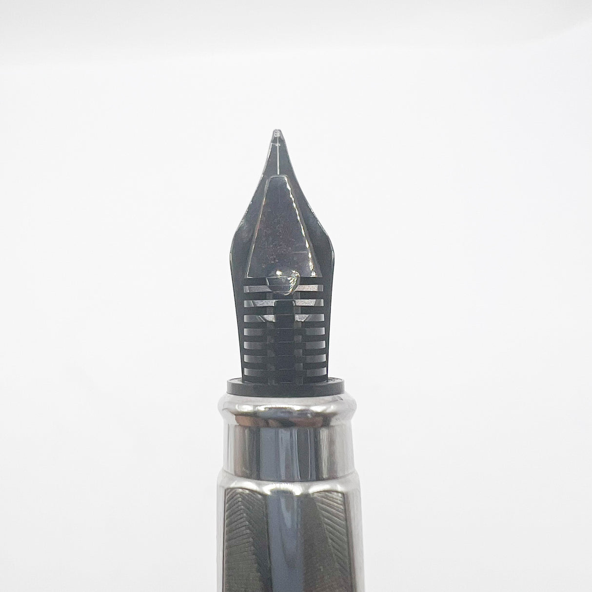 Caran D'ache RNX.316 Lazer Engraved Stainless Steel Fountain Pen -  PVD Blackened Stainless Steel Fine Nib