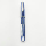 Stipula Duetto Pacific Blue Fountain Pen -  Fine 18kt Gold Nib