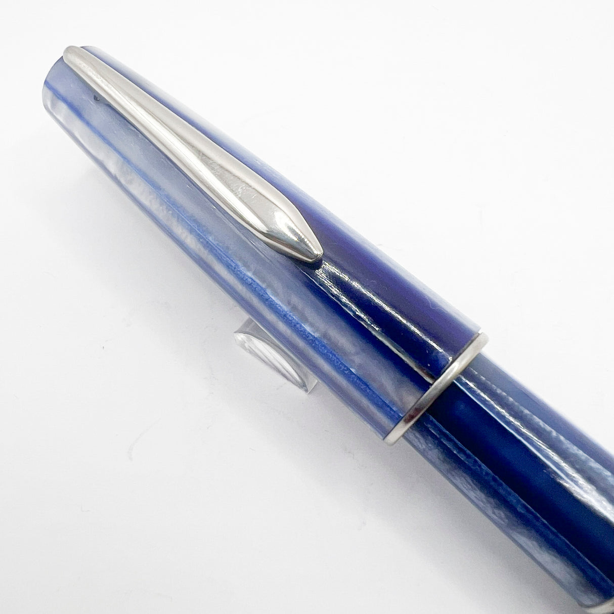 Stipula Duetto Pacific Blue Fountain Pen -  Fine 18kt Gold Nib