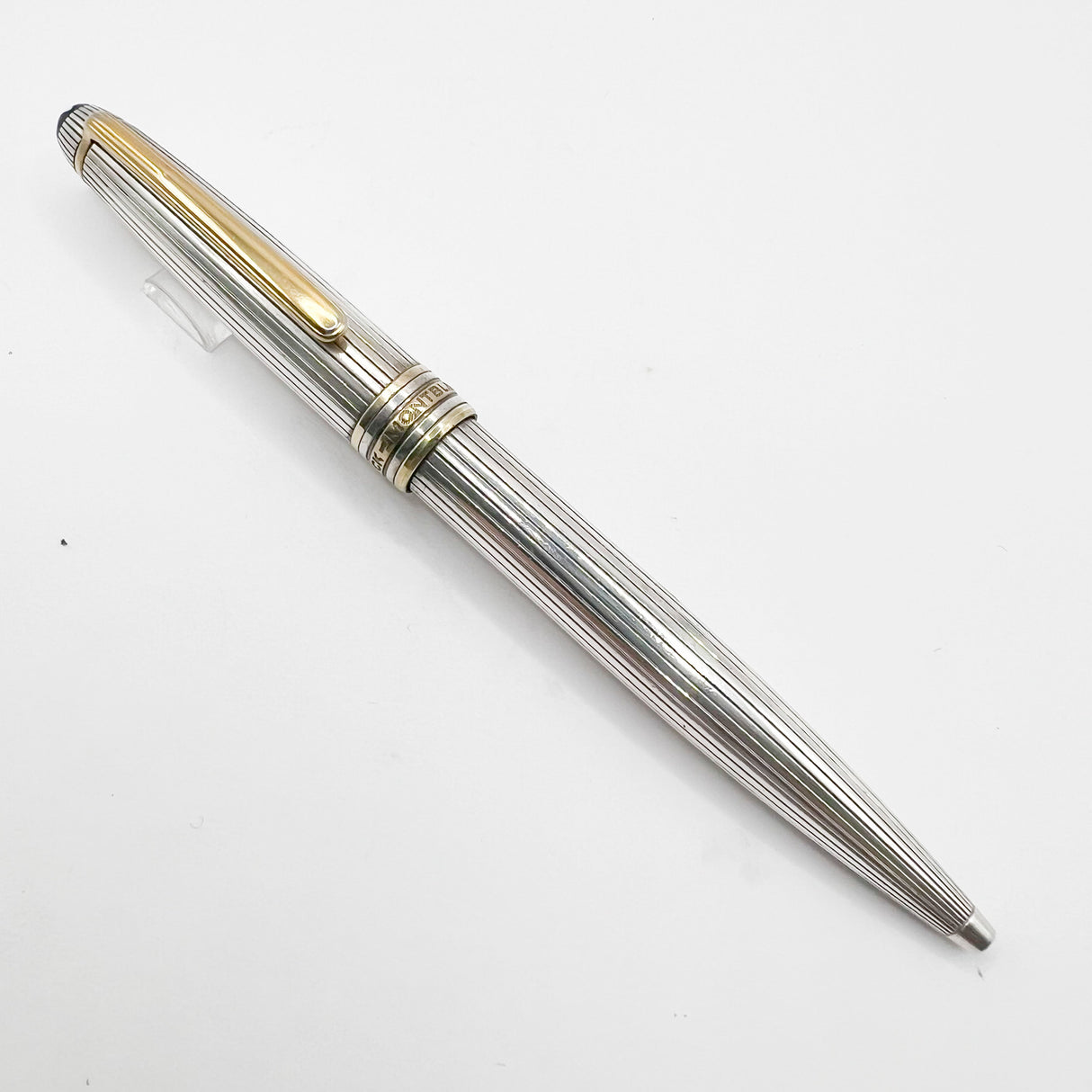 Montblanc Sterling Silver Pinstriped Classique Ballpoint Pen