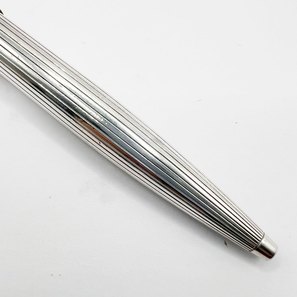 Montblanc Sterling Silver Pinstriped Classique Ballpoint Pen