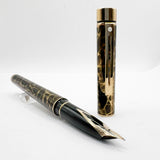 Sheaffer Full Size Targa  Lacque Filigree Pattern Fountain Pen - Medium 14kt Gold Nib