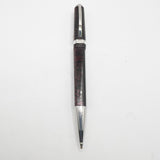 Visconti Wall Street Burgundy Red Striped Celluloid Ballpoint Pen
