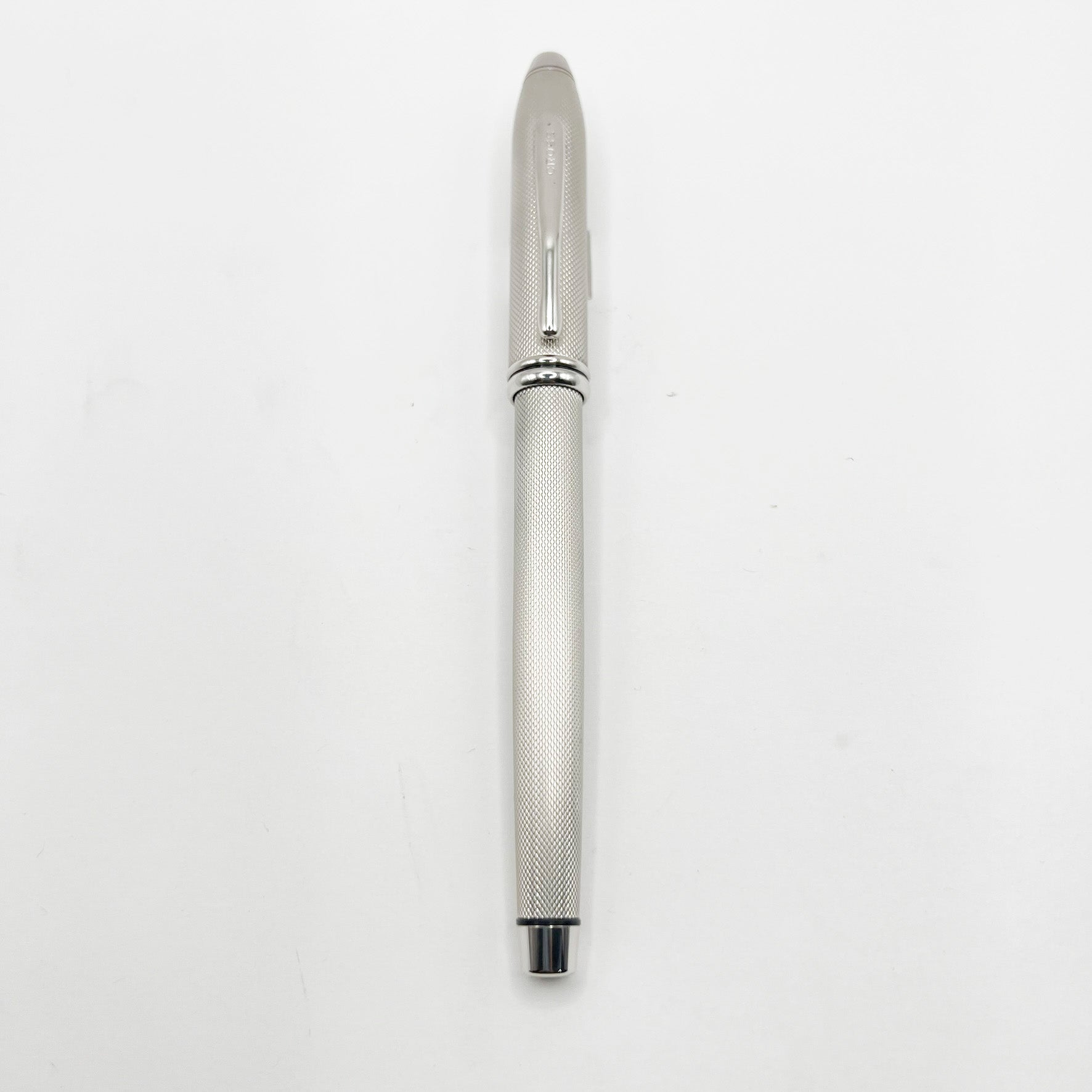 Cross Pinnacle Sterling Silver Barleycorn Fountain Pen - Fine 18kt