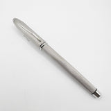 Cross Pinnacle Sterling Silver Barleycorn Fountain Pen -  Fine 18kt Gold Nib