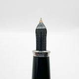 Cross Pinnacle Sterling Silver Barleycorn Fountain Pen -  Fine 18kt Gold Nib