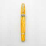 Montegrappa Miya Lustrous Yellow Celluloid Fountain Pen -  Medium 18kt Gold Nib