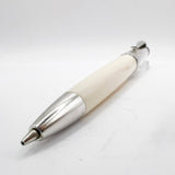 Montegrappa Memoria Striped Sterling Silver Cap Ivory Resin Mechanical  Pencil 0.7mm