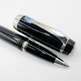 Montblanc Boheme Black Resin Rollerball - Blue Stone in Clip
