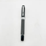 Sailor White Metal Barleycorn Guilloche Fountain Pen -  Medium 14kt Gold Nib