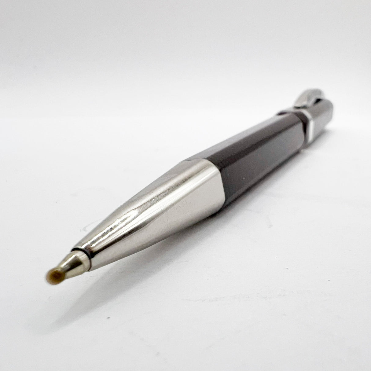 Visconti Wall Street Burgundy Red Striped Celluloid Ballpoint Pen