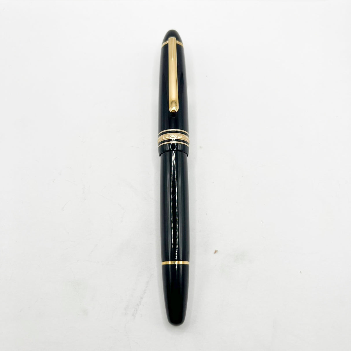 Montblanc Meisterstuck Black Resin #146 LeGrand Fountain Pen -  Medium 14kt Gold Nib