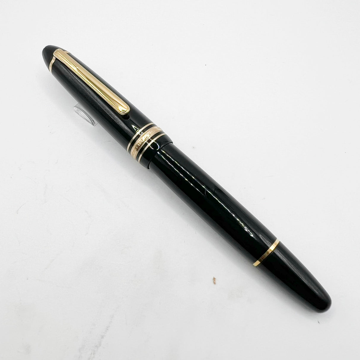 Montblanc Meisterstuck Black Resin #146 LeGrand Fountain Pen -  Medium 14kt Gold Nib