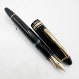 Montblanc Meisterstuck Black Resin #146 LeGrand Fountain Pen -  Medium 14kt Gold Nib