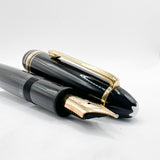 Montblanc Meisterstuck Black Resin #146 LeGrand Fountain Pen -  Medium 14kt Gold Nib