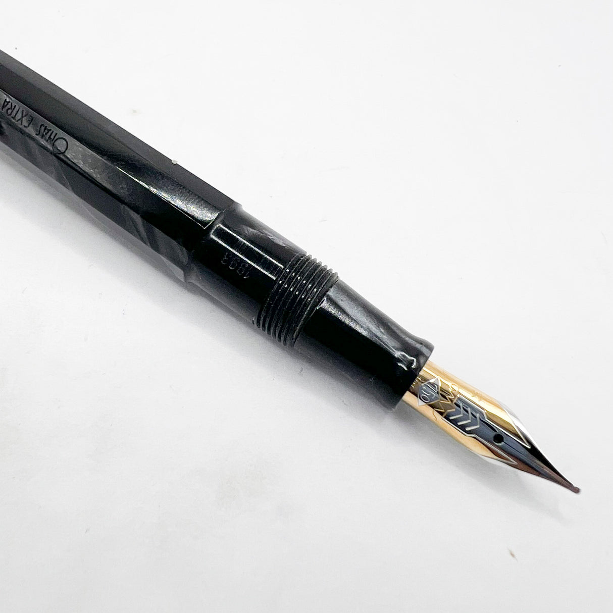 OMAS Princess Paragon Extra Platinum Celluloid Fountain Pen with Tassel -  Medium 18kt Gold Nib