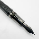 OMAS Arte Italiana "Noir" Large Paragon Guilloche Fountain Pen - Medium 18kt Gold Nib