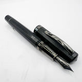 OMAS Arte Italiana "Noir" Large Paragon Guilloche Fountain Pen - Medium 18kt Gold Nib
