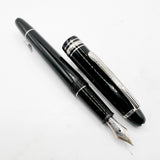 Montblanc Meisterstuck Black Resin #145 Classique Platinum-Plated Trim Fountain  Pen - Medium  14kt Kt Gold Nib