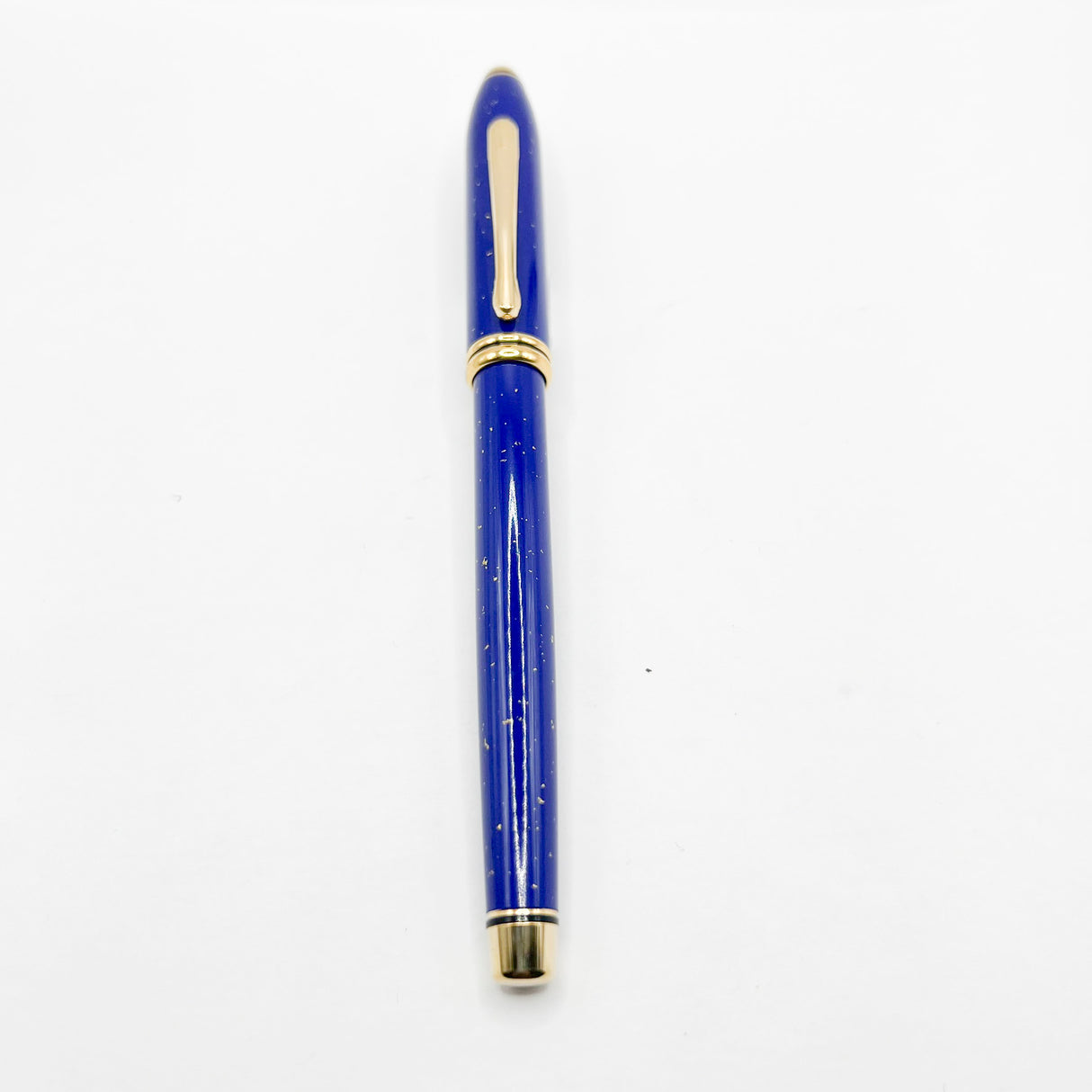 Cross Townsend Blue Lapis Lazuli/ 22K Gold Dust Fountain Pen - Medium  18kt Kt Gold Nib