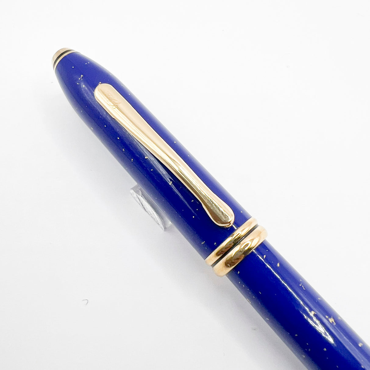 Cross Townsend Blue Lapis Lazuli/ 22K Gold Dust Fountain Pen - Medium  18kt Kt Gold Nib