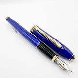 Cross Townsend Blue Lapis Lazuli/ 22K Gold Dust Fountain Pen - Medium  18kt Kt Gold Nib