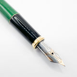 Cross Townsend Green Jade/ 22K Gold Dust Fountain Pen - Fine  18kt Gold Nib