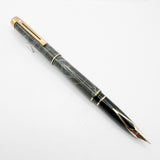 Sheaffer Full Size Targa Gray Ronce Fountain Pen - Fine  14kt Kt Gold Nib