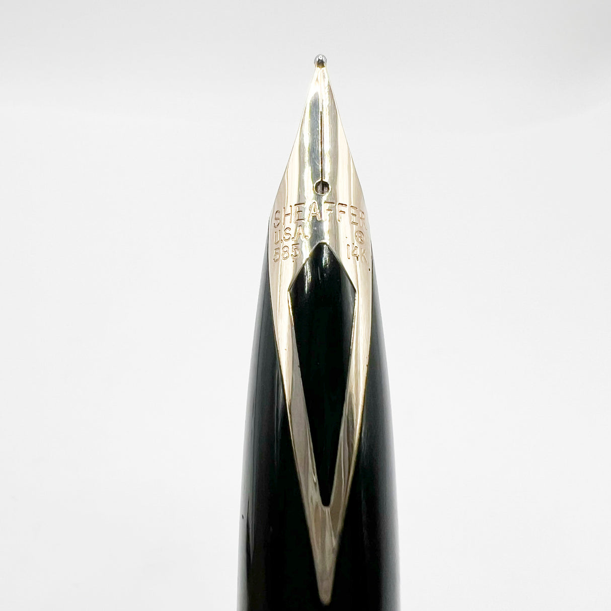 Sheaffer Full Size Targa Gray Ronce Fountain Pen - Fine  14kt Kt Gold Nib