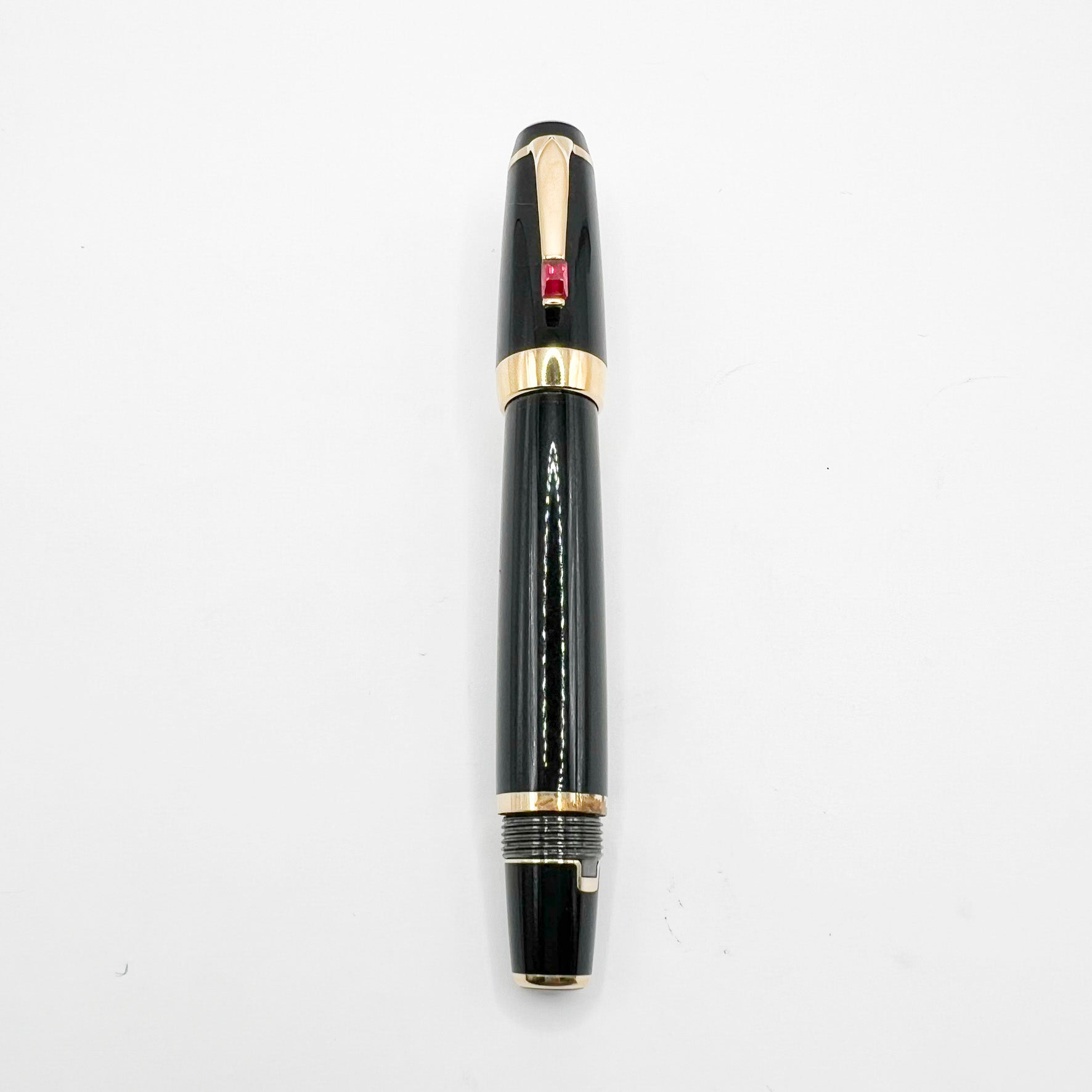 Montblanc Boheme Black Retractable Nib Fountain Pen- Fine 14 Kt