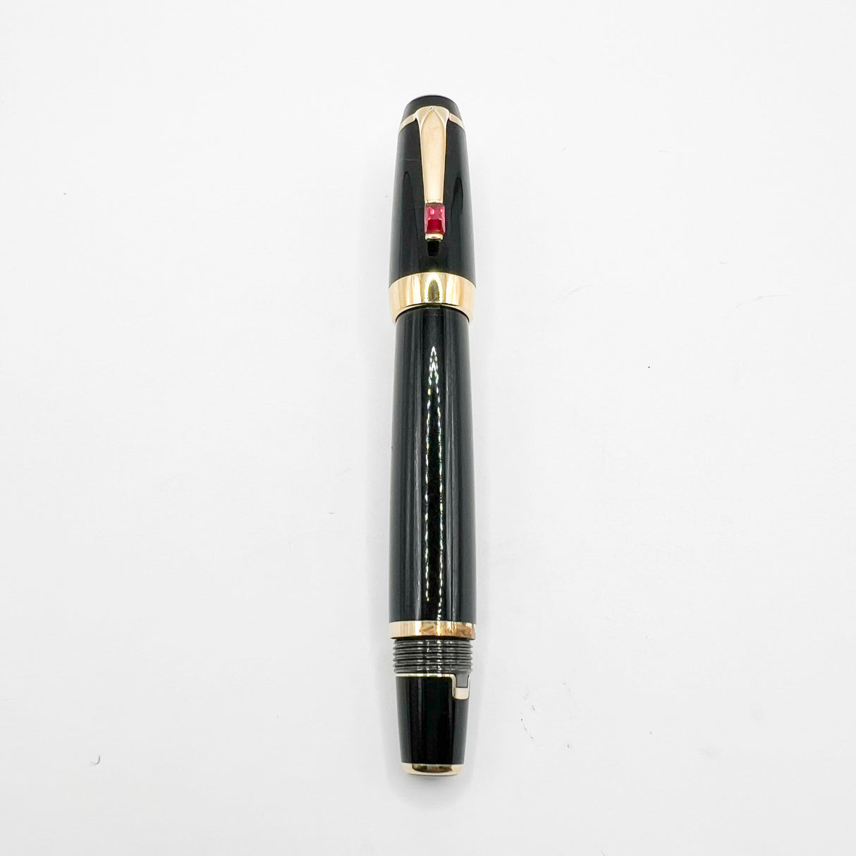 Montblanc Boheme Black Retractable Nib Fountain Pen- Fine 14 Kt