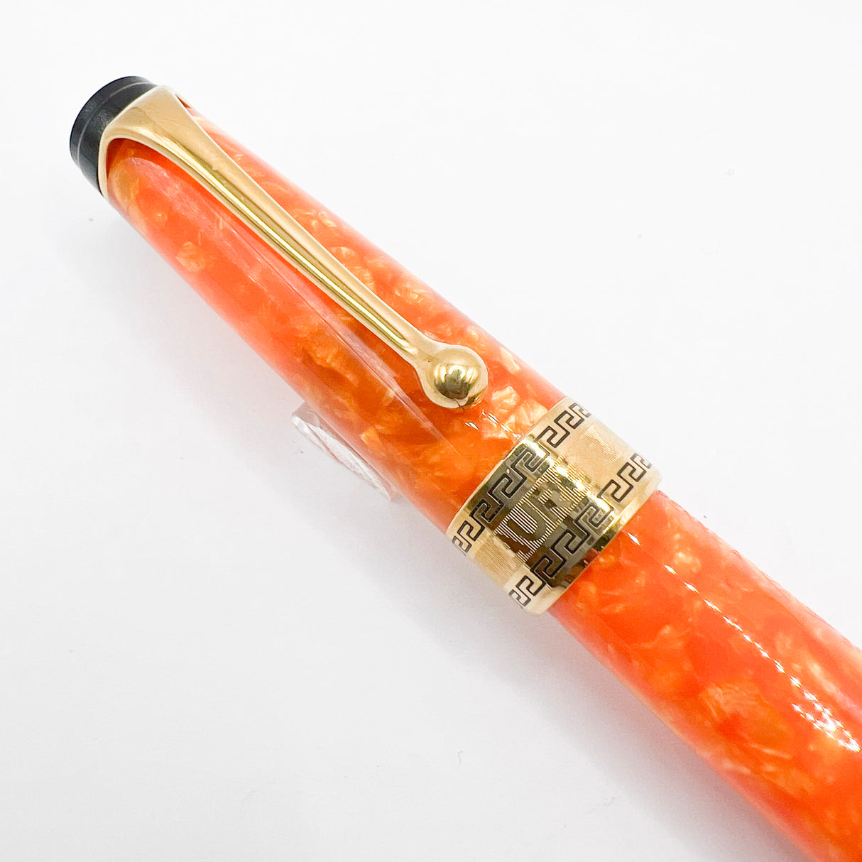 Aurora Optima Marbled Orange Auroloide Rollerball