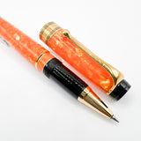 Aurora Optima Marbled Orange Auroloide Rollerball