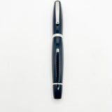 Scribo  (Bologna) "Feel" Navy Blue Faceted Fountain Pen  -   Fine 18Kt Gold Nib