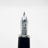 Scribo  (Bologna) "Feel" Navy Blue Faceted Fountain Pen  -   Fine 18Kt Gold Nib