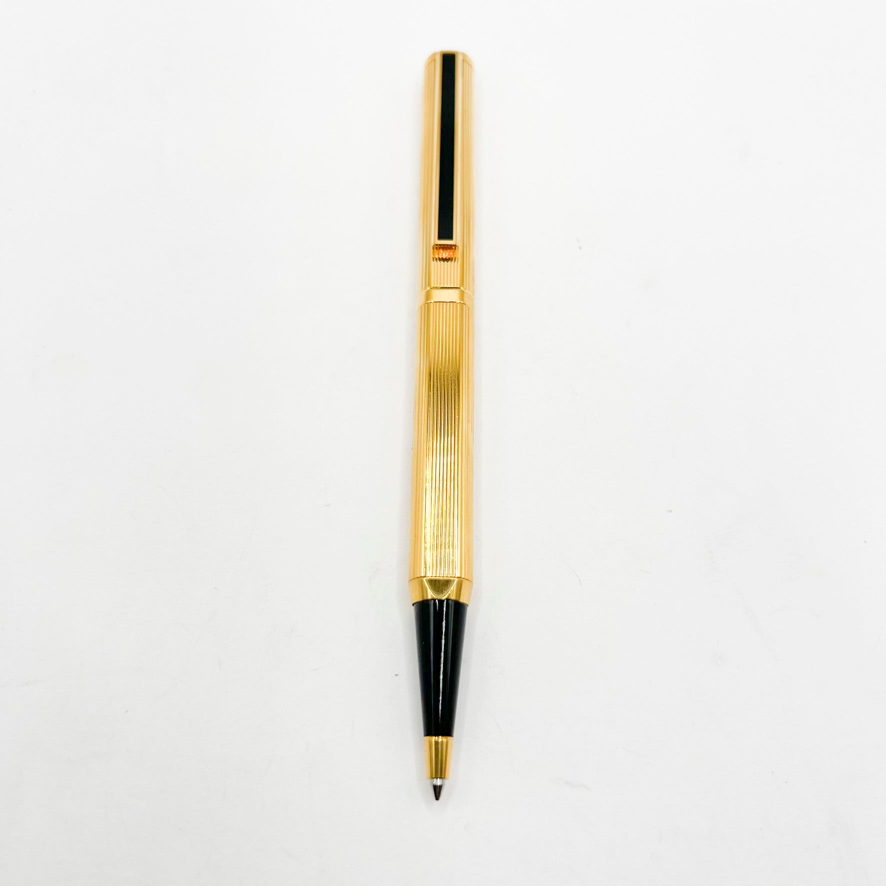 Alfred Dunhill Heavy Gold-Plated 4-Sided Gold-Plated Ballpoint