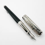 S.T. Dupont Large Line D Elysee Duotone Fountain Pen - Medium 14kt Gold Nib